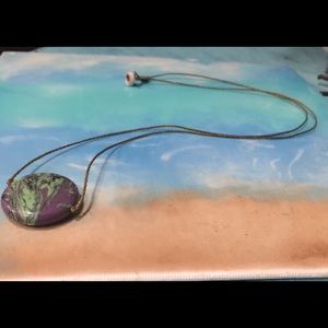 Natural stone waterproof necklace